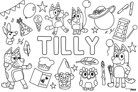 Bluey Name Poster!