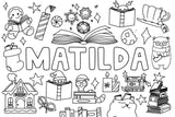 Bookish Christmas Name Poster