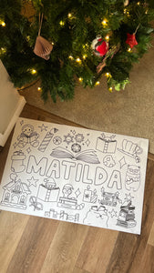 Bookish Christmas Name Poster