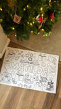 Bookish Christmas Name Poster