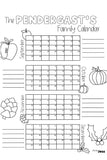 Family Calendar - Fall