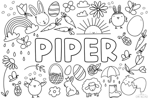 Easter Name Poster