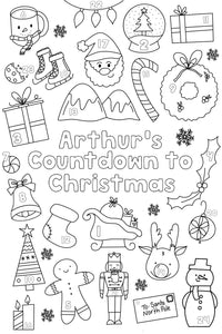 Countdown to Christmas Name Poster
